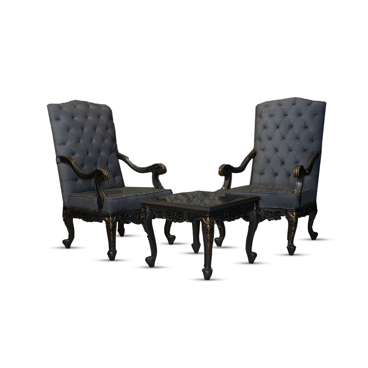 Grey High Back – Armchairs, view 1 of 3 by PFI